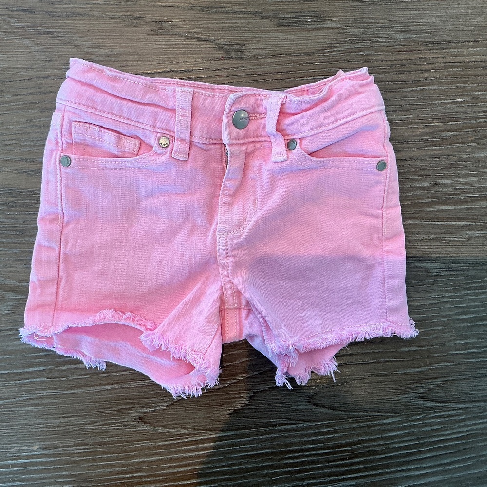 Joe’s Jeans GIrls Pink Frayed Hem Denim Shorts